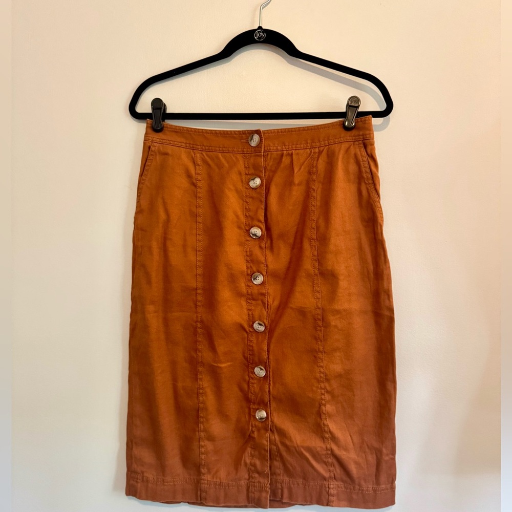 Banana Republic Brown Pencil Skirt Knee-Length Casual
